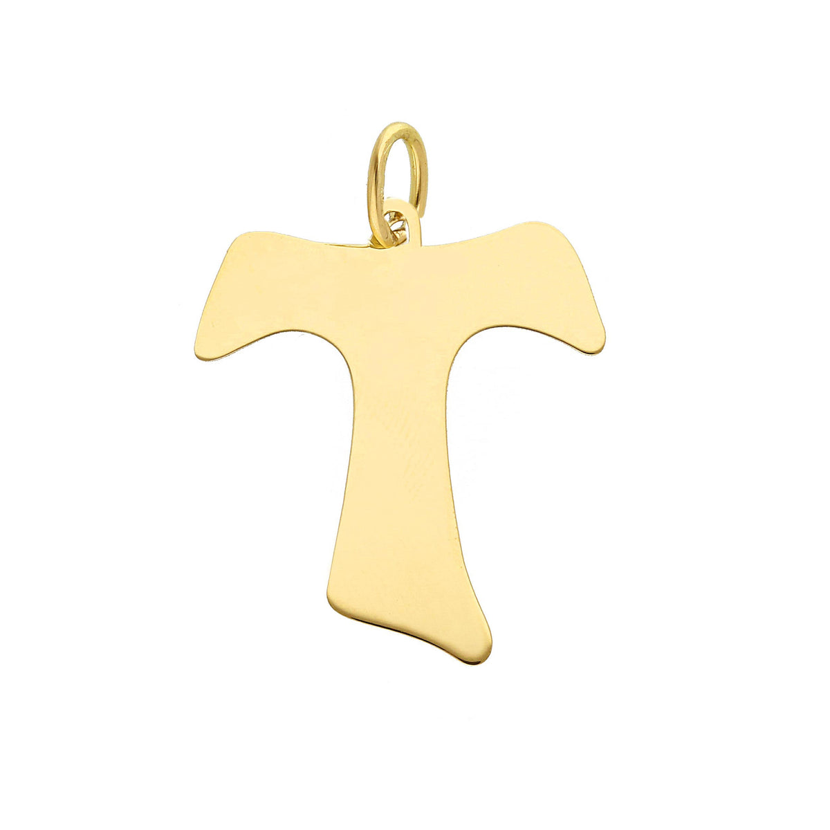  Cross in 18kt Yellow Gold and Zircons