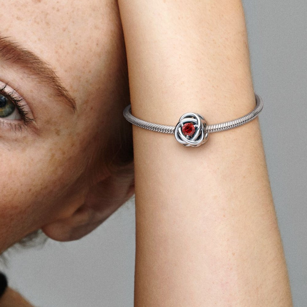 Pandora Charm Cerchio Eterno Rosso 790065C01