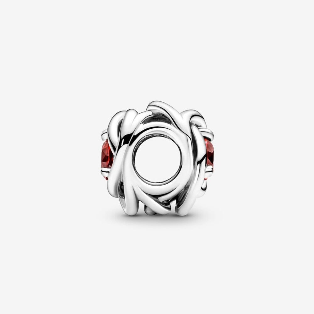 Pandora Charm Cerchio Eterno Rosso 790065C01