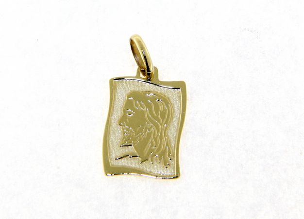 9kt Yellow Gold Christ Medal Pendant