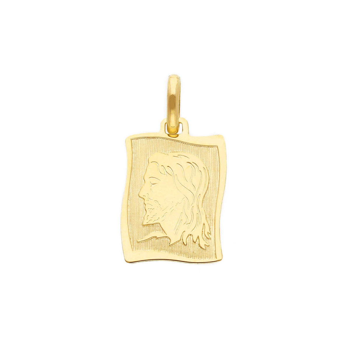 9kt Yellow Gold Christ Medal Pendant