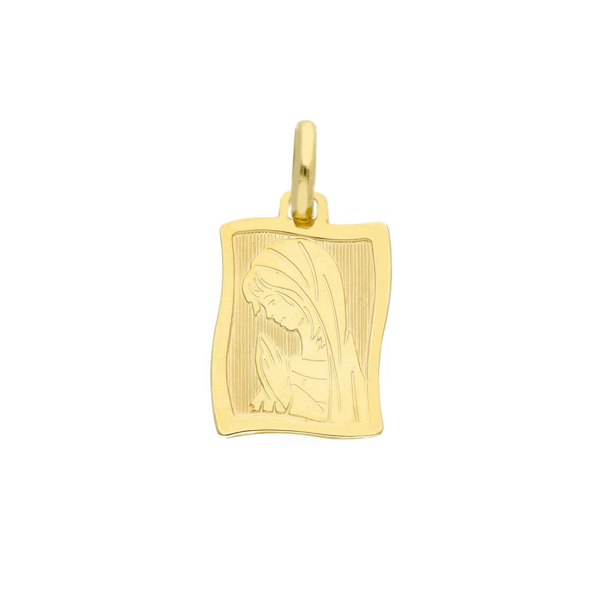 9kt Yellow Gold Madonna Medal Pendant