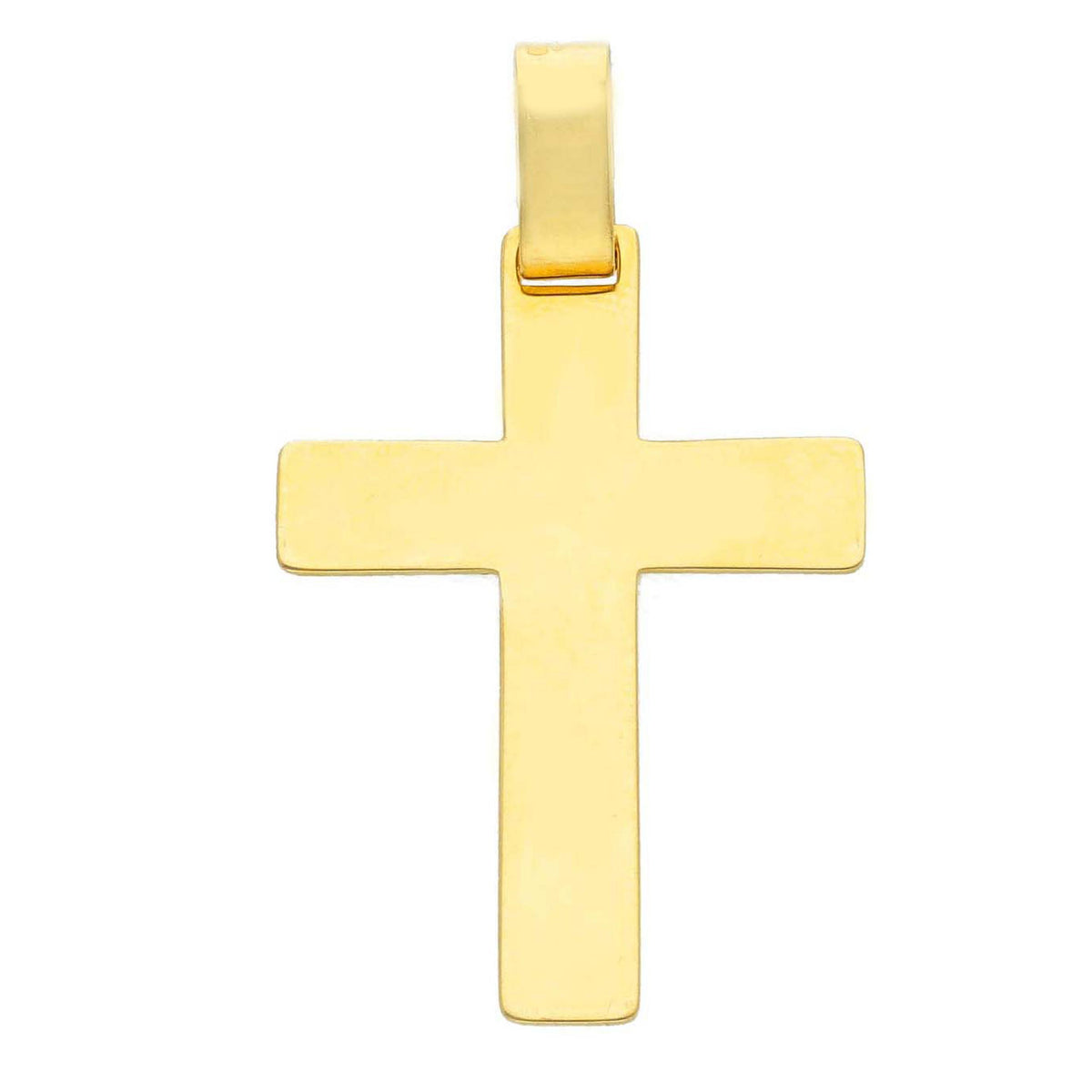  Cross in 18kt Yellow Gold and Zircons