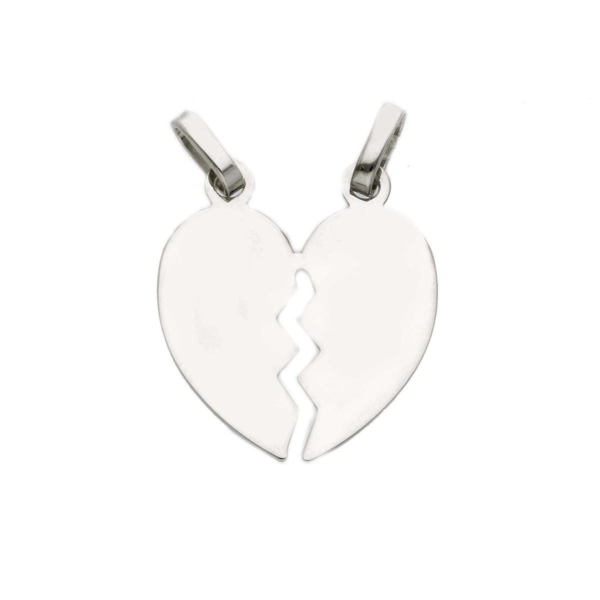 Maiocchi Silver Ciondolo Cuore che si Divide Argento