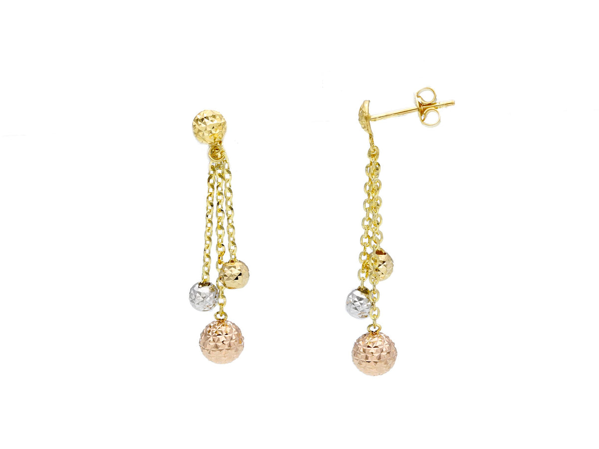  Maiocchi Gold 18kt Yellow Gold Pendant Earrings