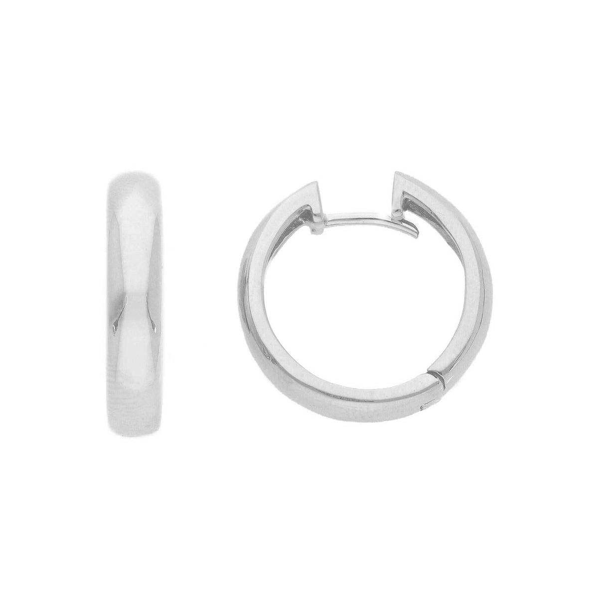 Orecchini Cerchi Scattino in Oro Bianco 18kt