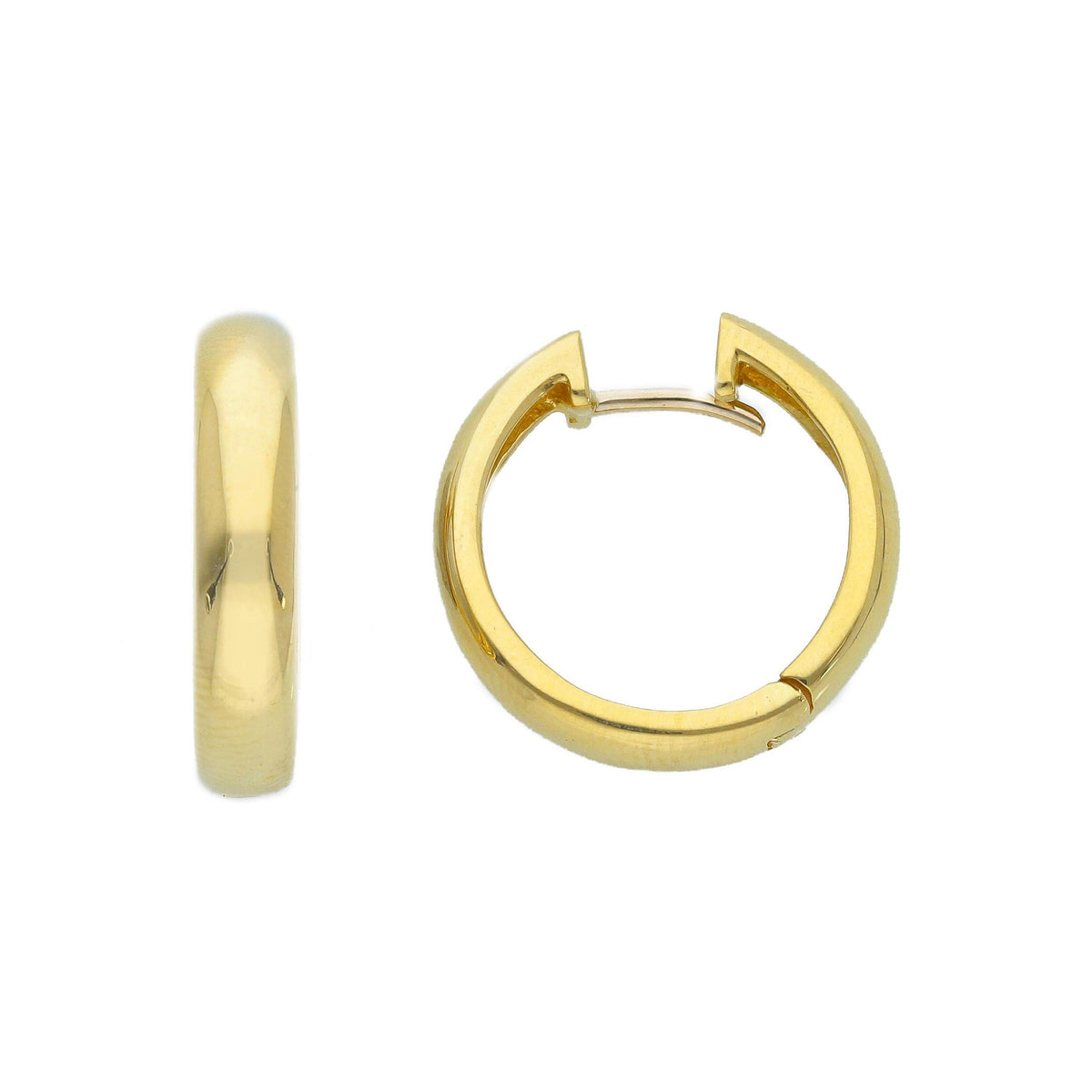 Orecchini Cerchi Scattino in Oro Giallo 18kt Ø 20 MM