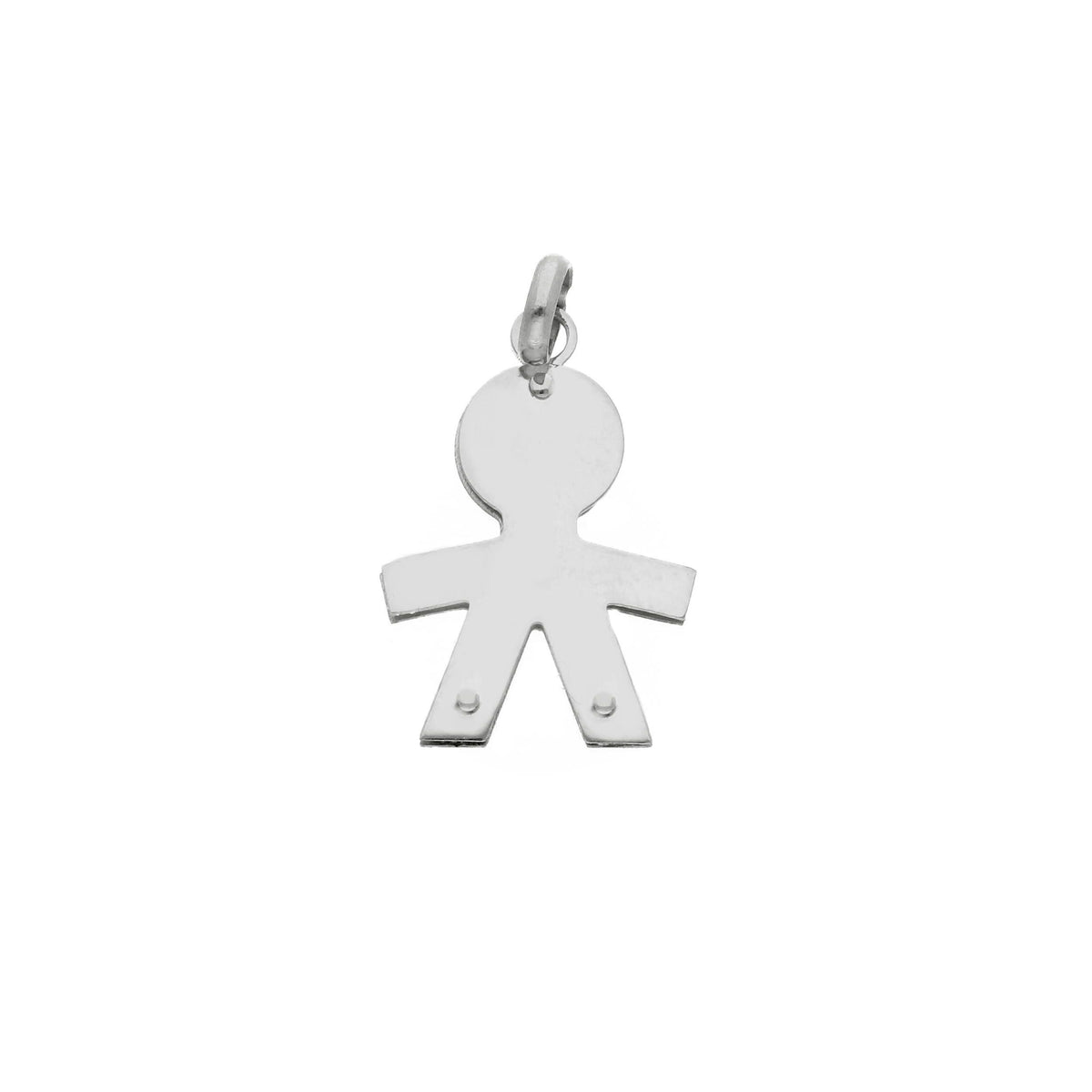 Ciondolo Bimbo in Oro Bianco 18kt