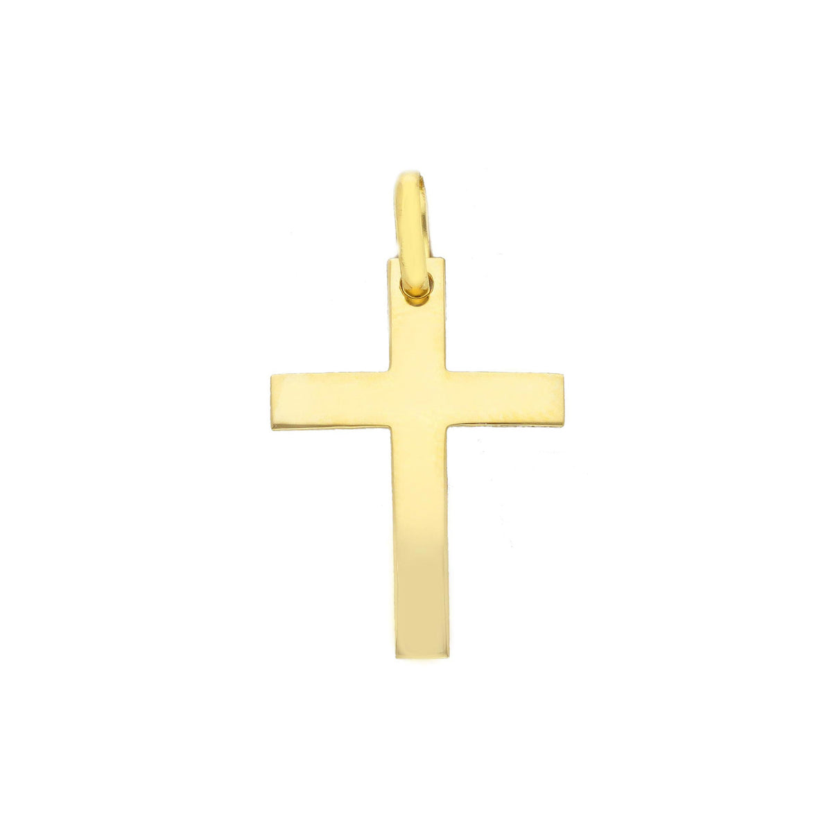  Cross in 18kt Yellow Gold and Zircons