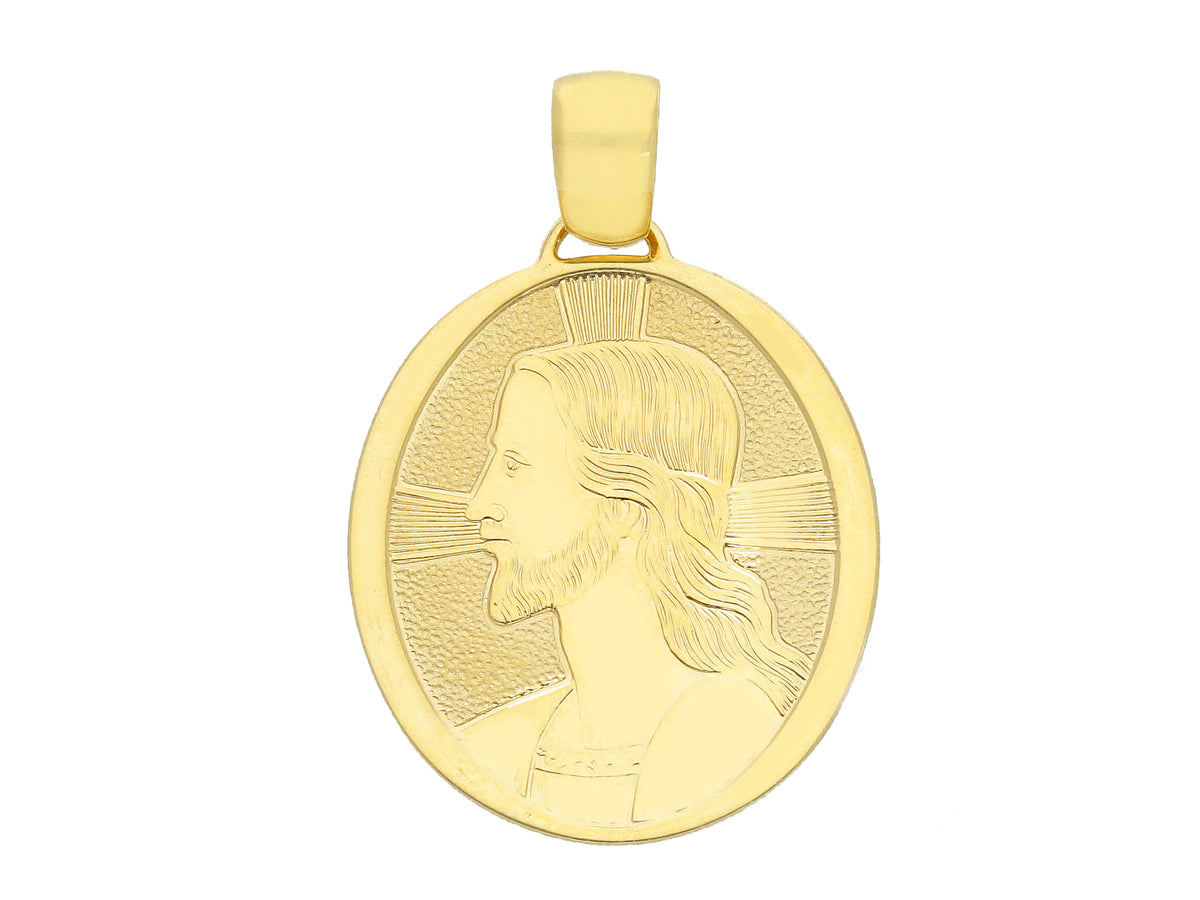  Christ medal in 18kt yellow gold