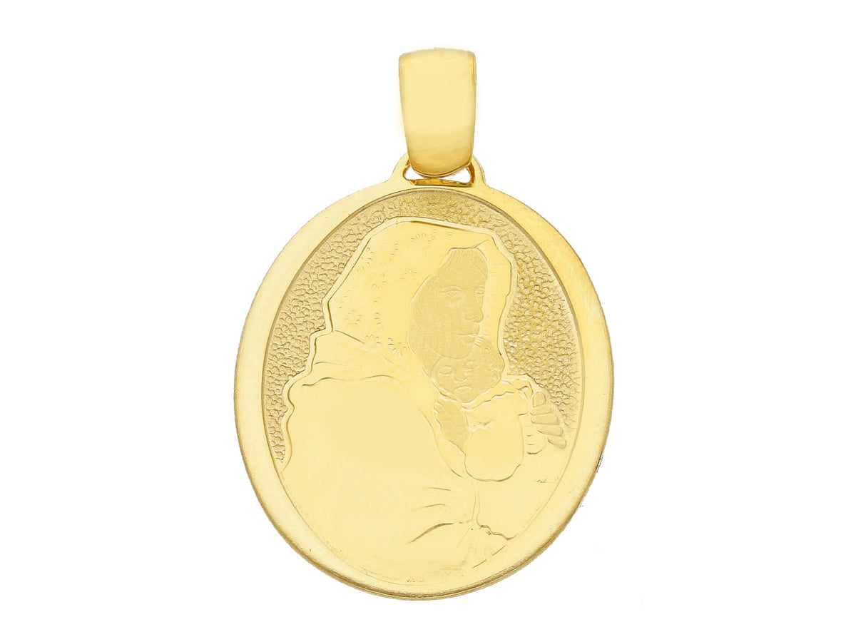  Madonna medal in 18kt yellow gold