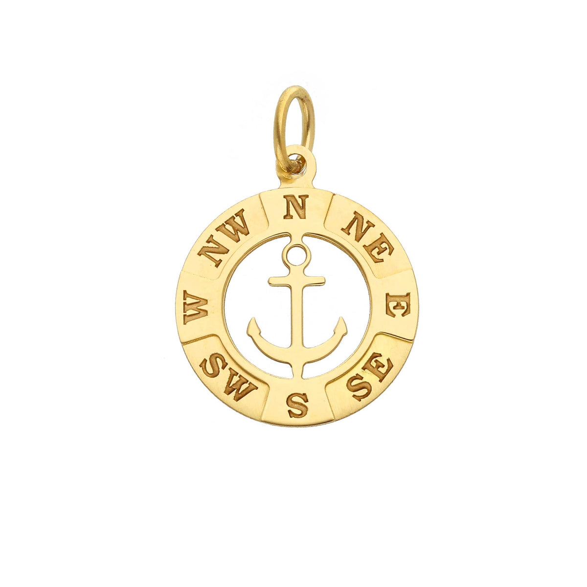 Anchor Pendant in 18kt Yellow Gold