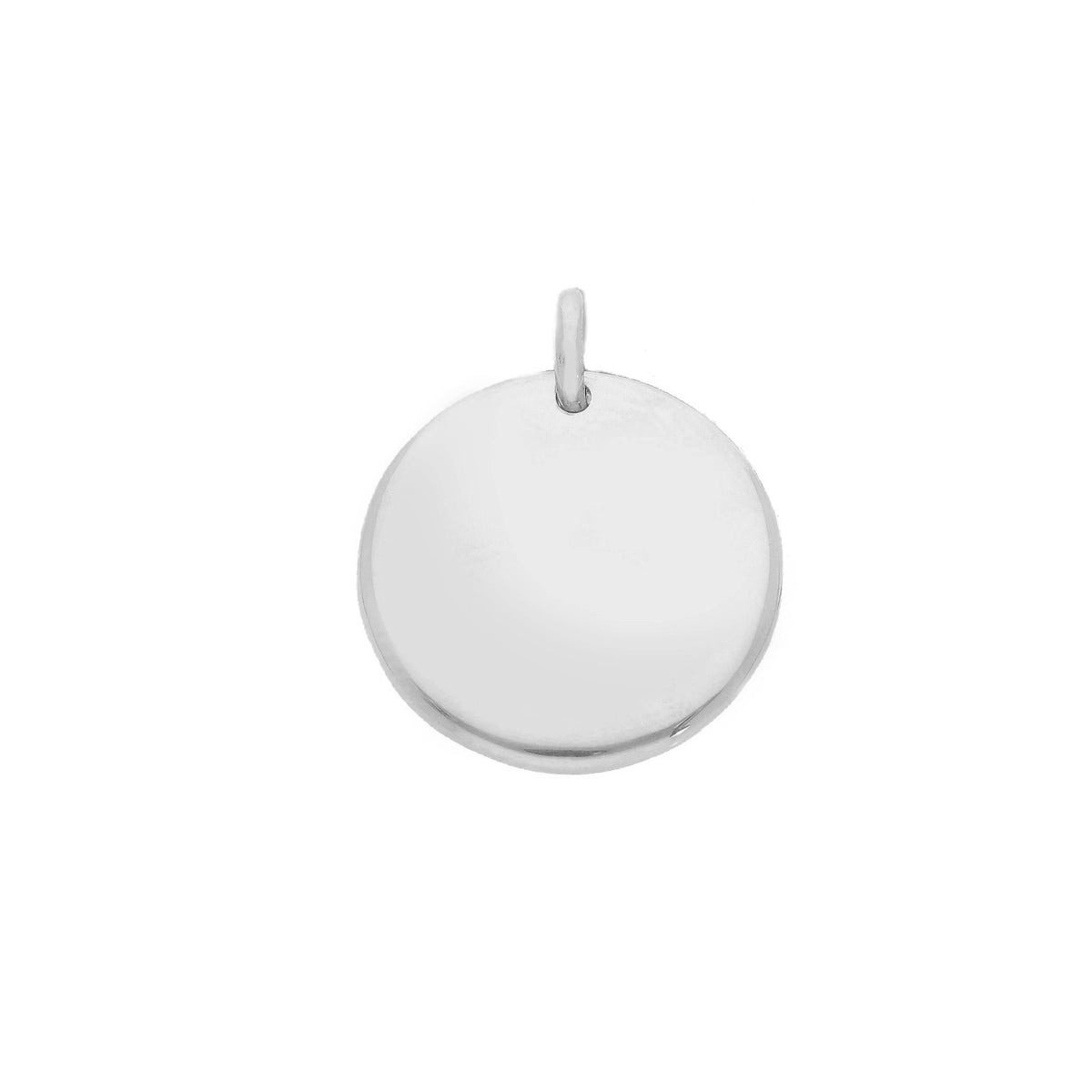 Round Medal Pendant in 18kt Yellow Gold 17mm