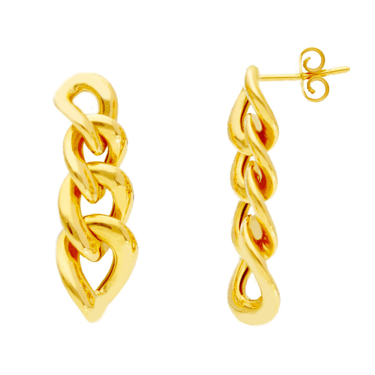 Maiocchi Gold 18kt Yellow Gold Drop Earrings