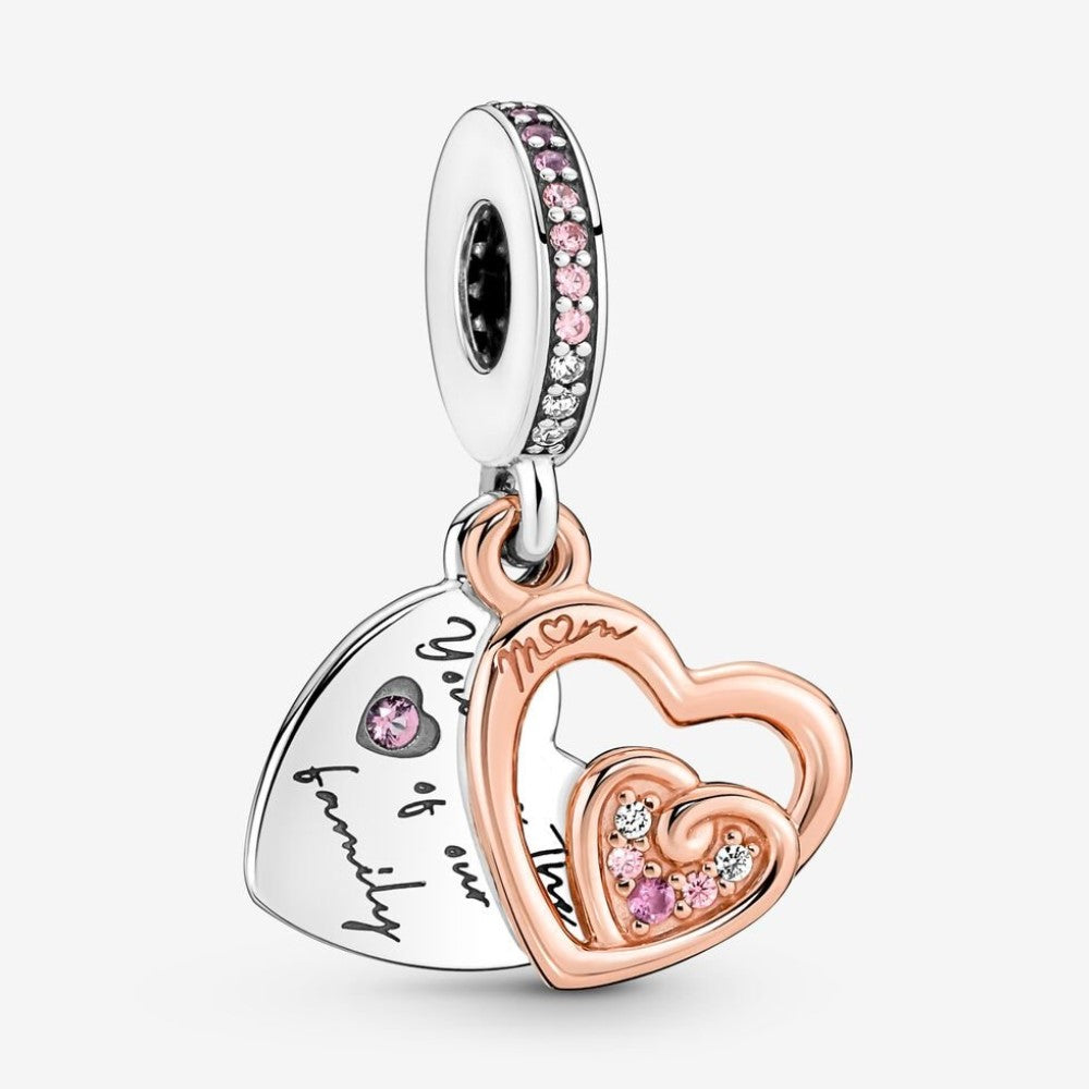Pandora Charm Pendente Cuori Intrecciati e Famiglia 781020C01