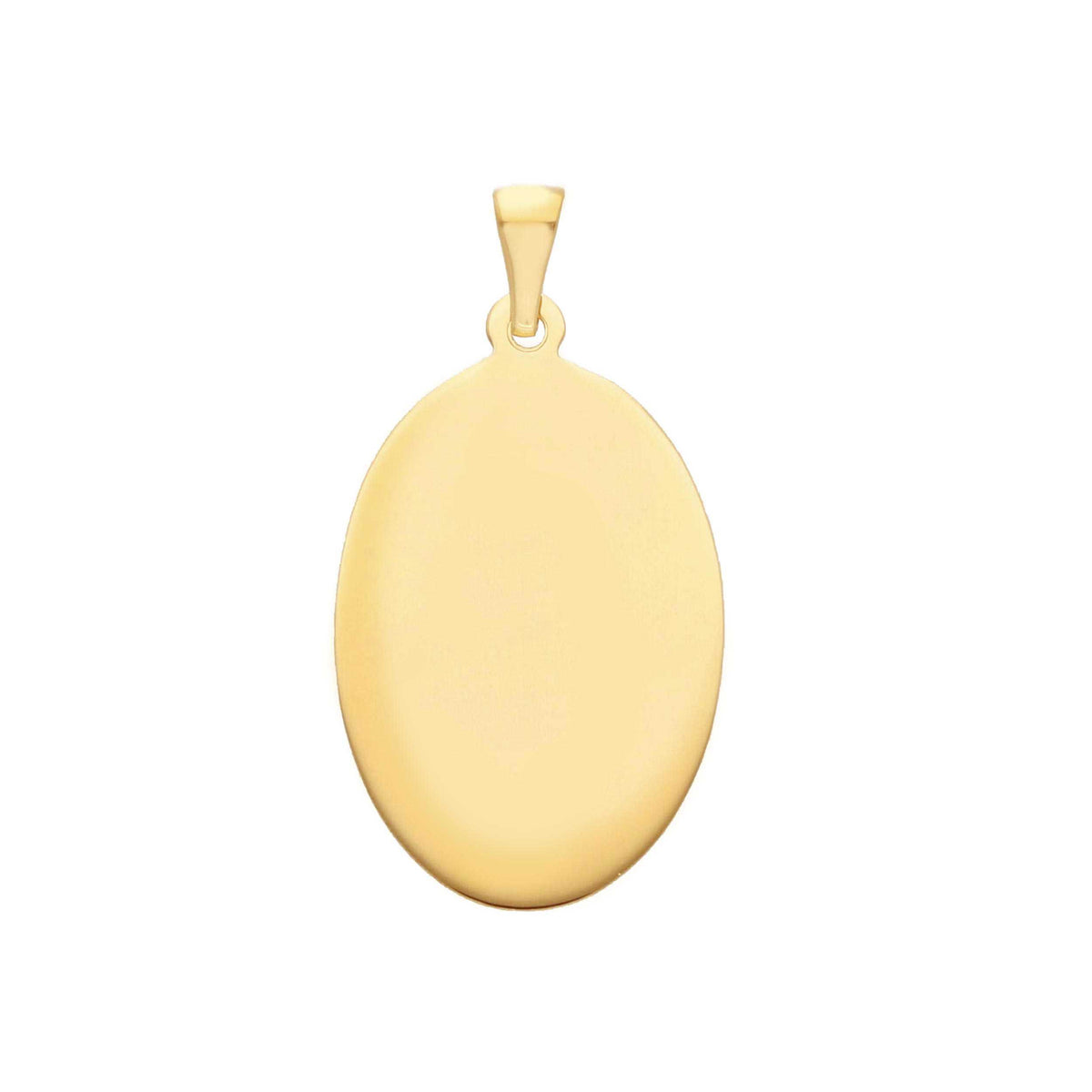 Ciondolo Medaglia Ovale in Oro Giallo 18kt 16 x 24 MM