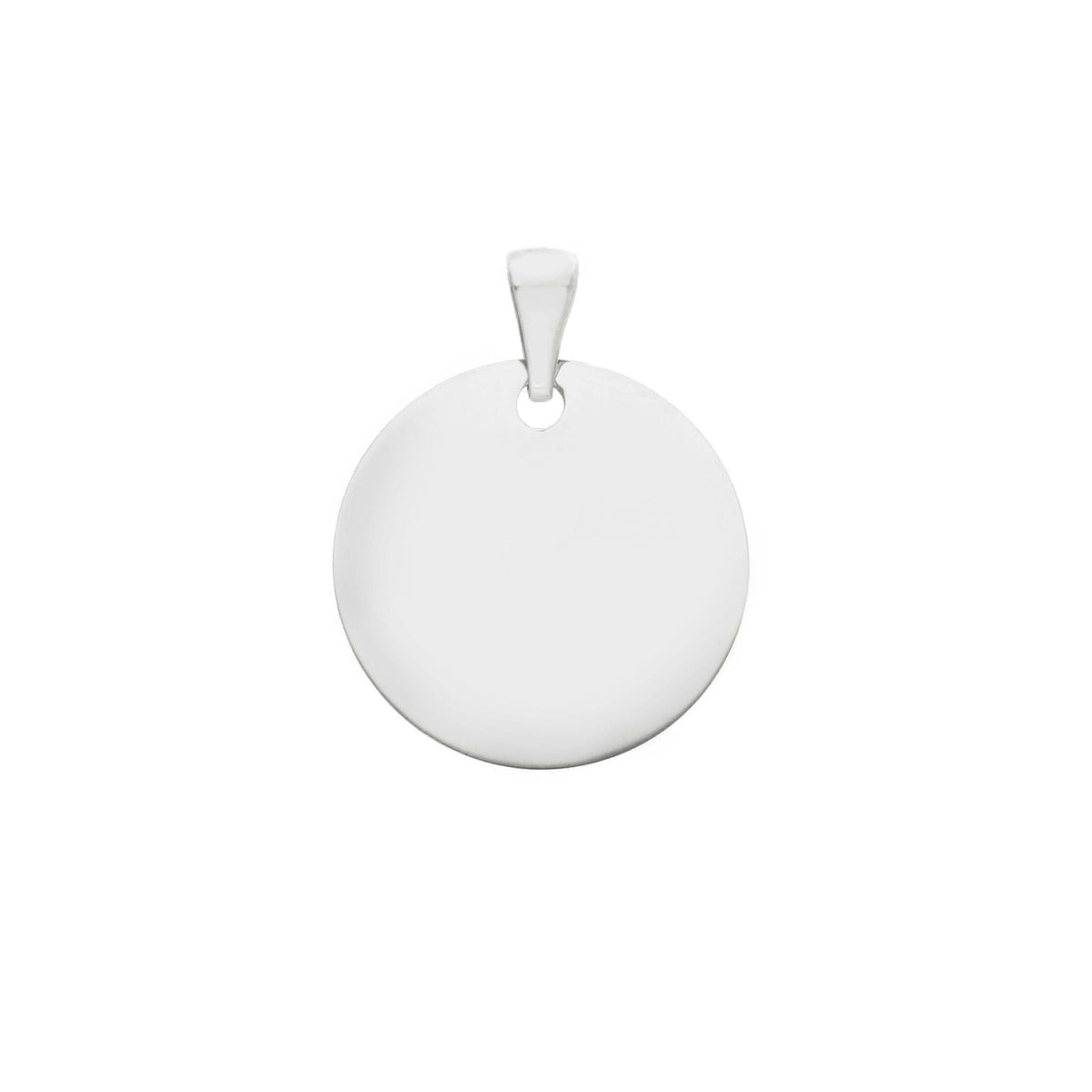Medaglia Ø 17 mm in Oro Bianco 18kt