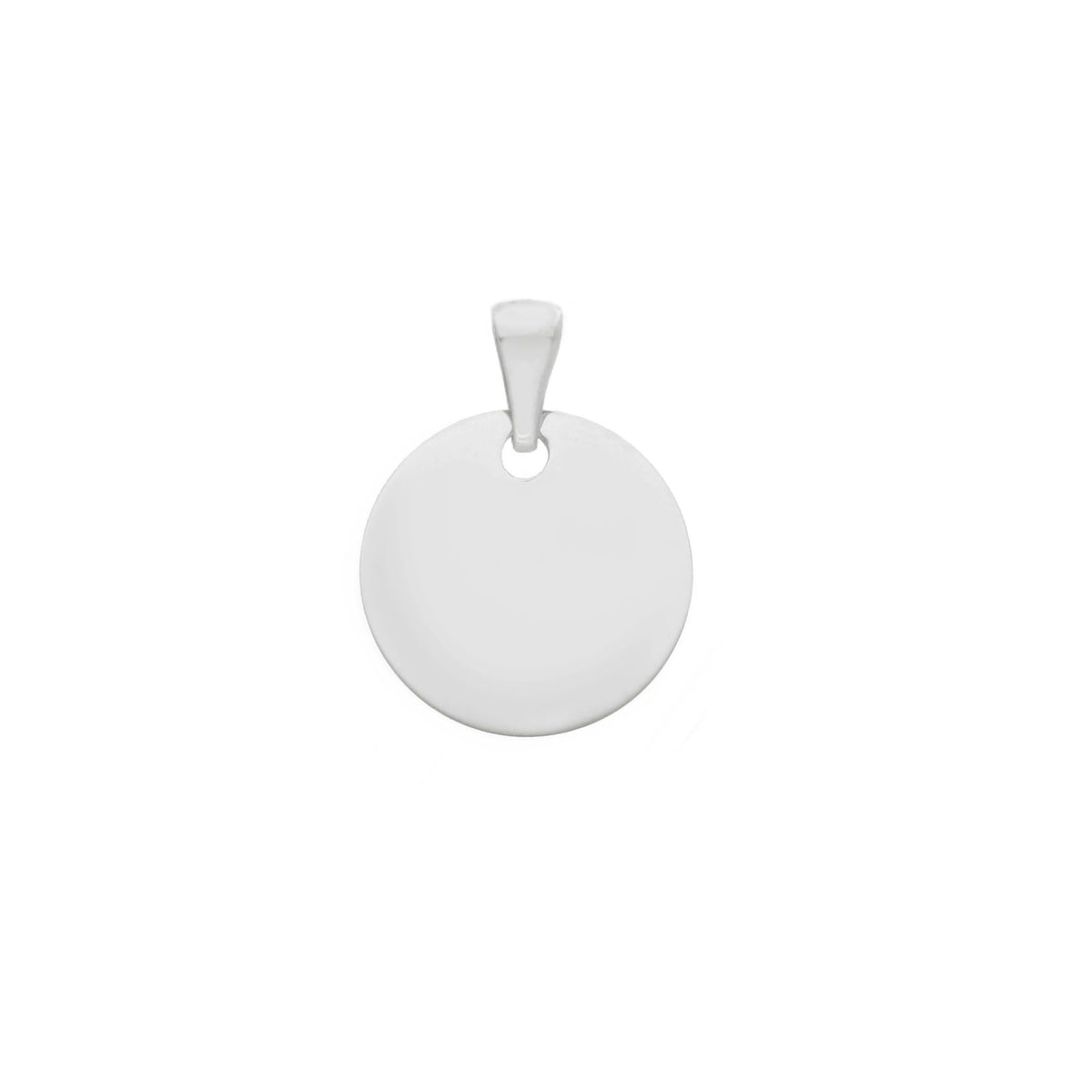 Round Medal Pendant in 18kt Yellow Gold 17mm