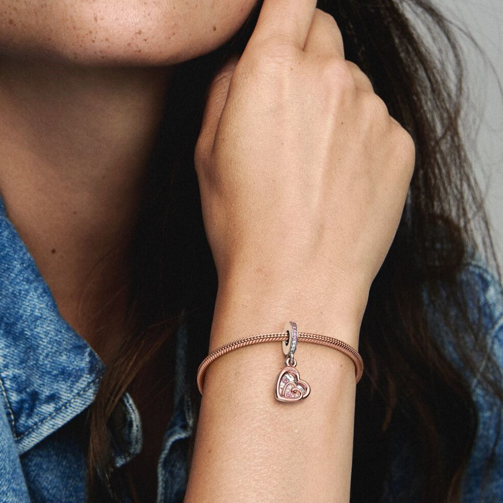 Pandora Charm Pendente Cuori Intrecciati e Famiglia 781020C01