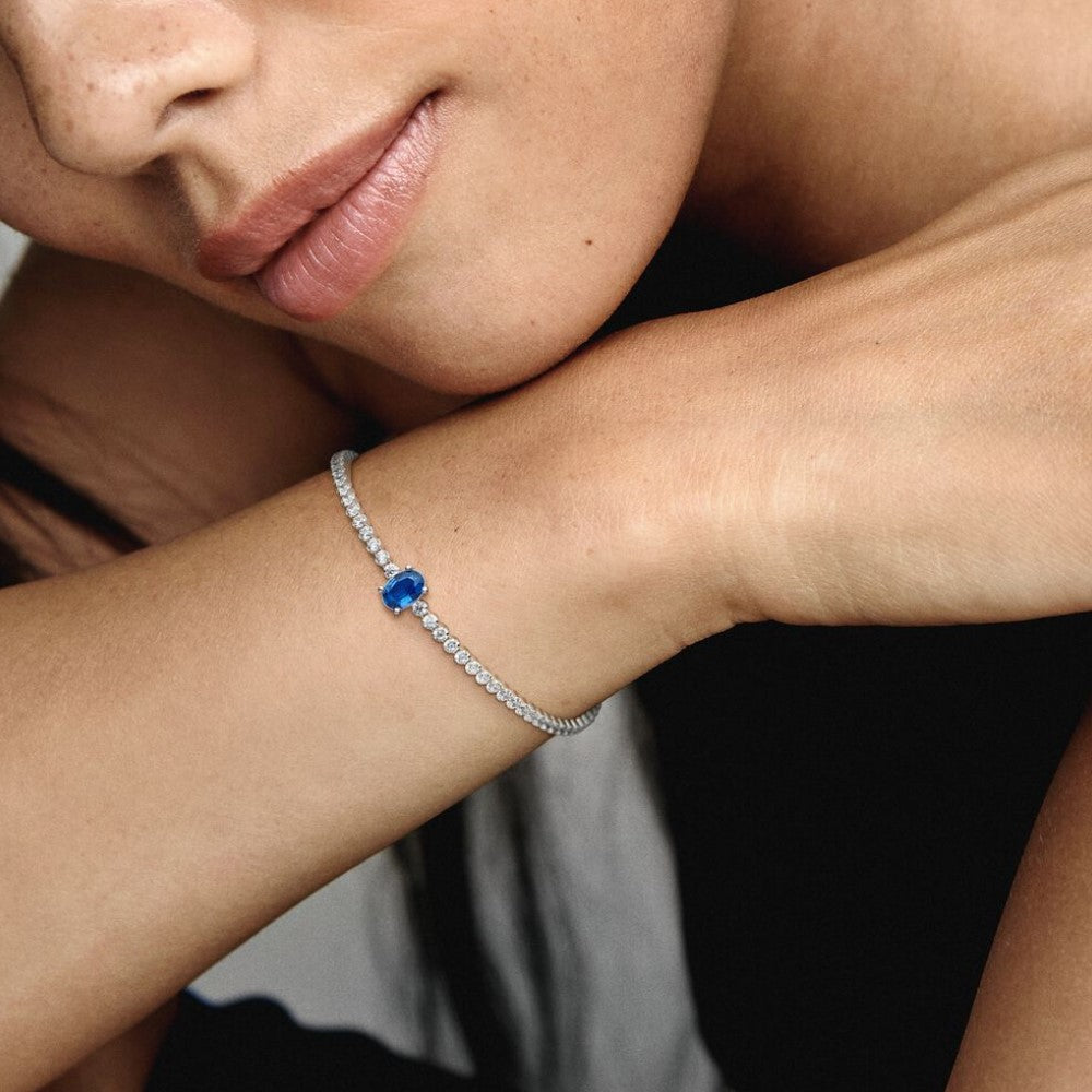 Pandora Bracciale Tennis con Pietra Blu 590039C01