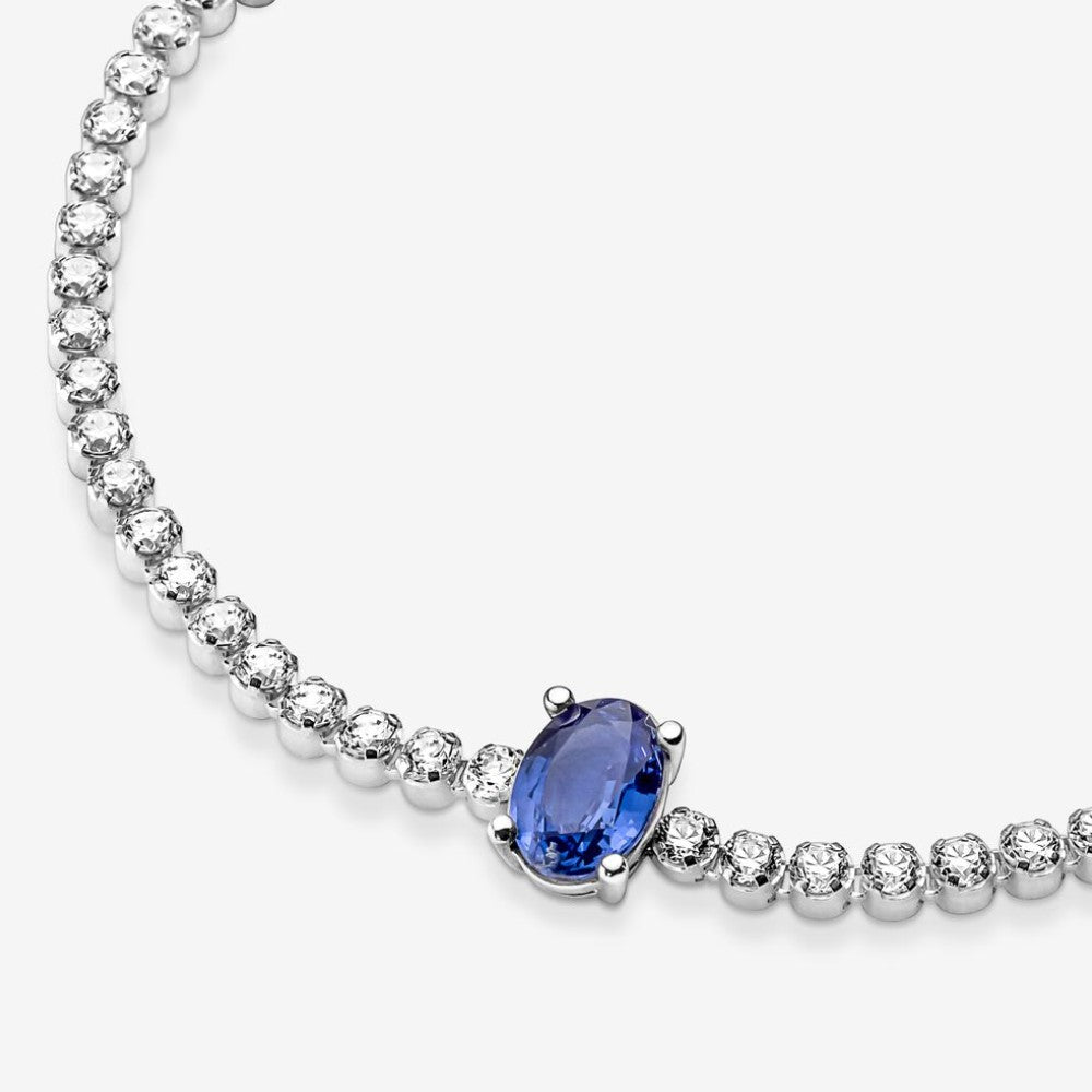 Pandora Bracciale Tennis con Pietra Blu 590039C01