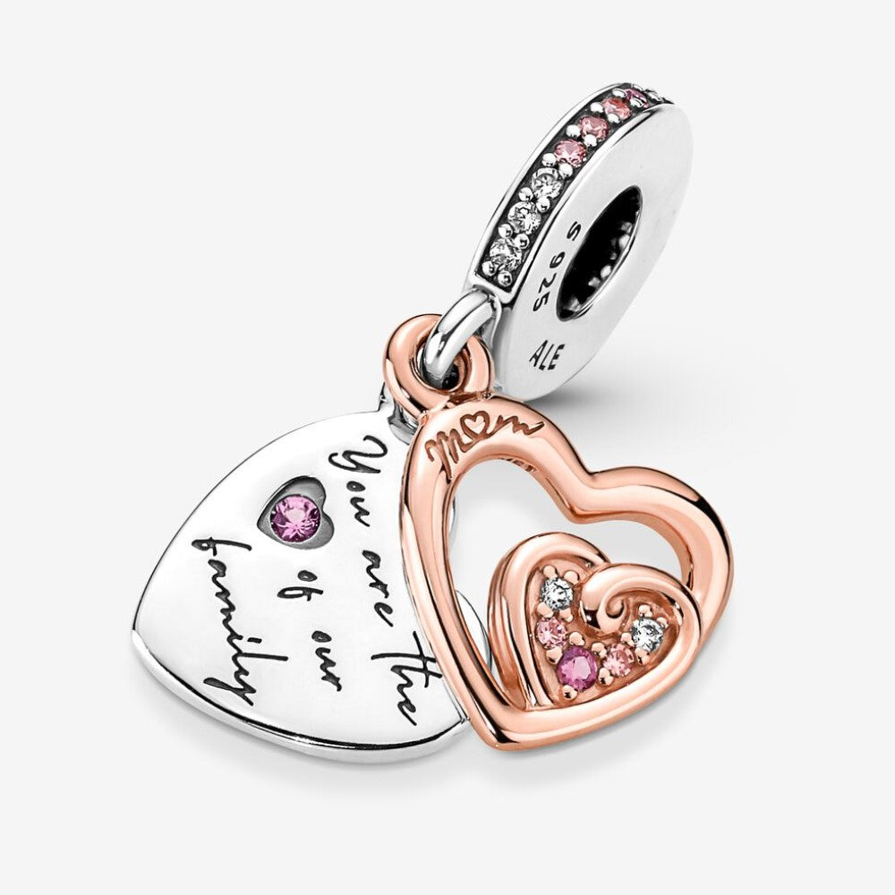 Pandora Charm Pendente Cuori Intrecciati e Famiglia 781020C01