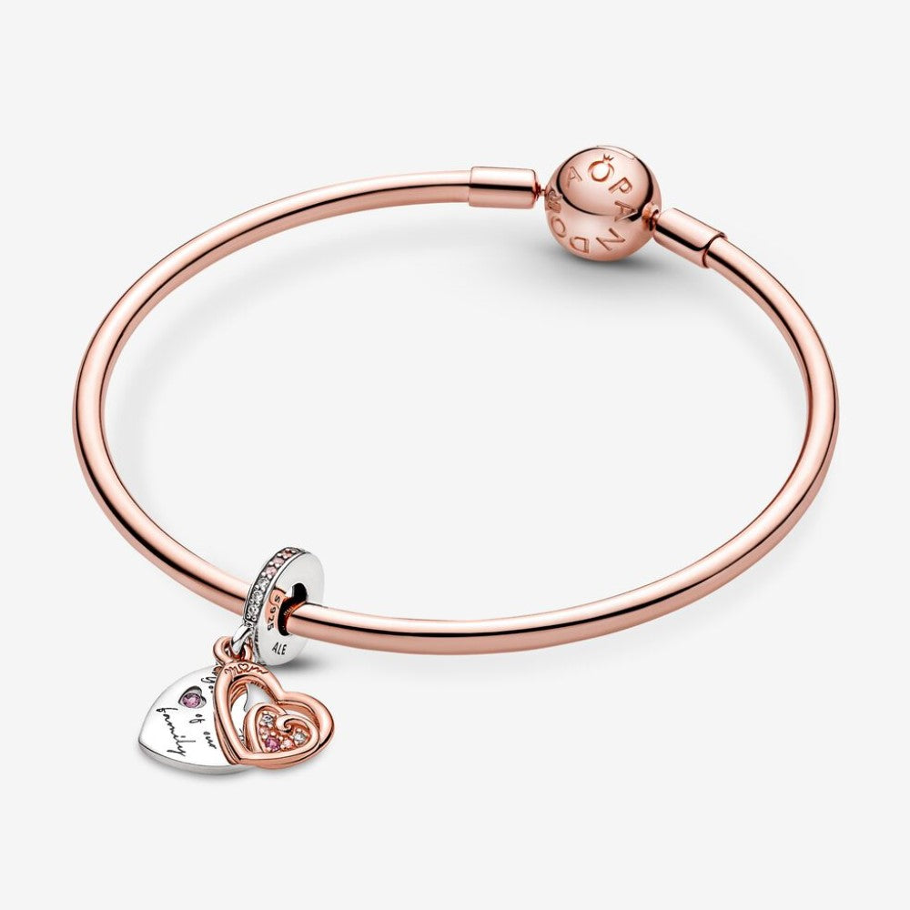 Pandora Charm Pendente Cuori Intrecciati e Famiglia 781020C01