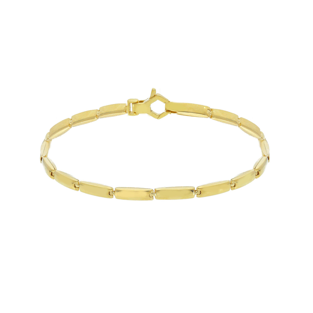 18kt Yellow Gold Men's Bracelet 21 cm