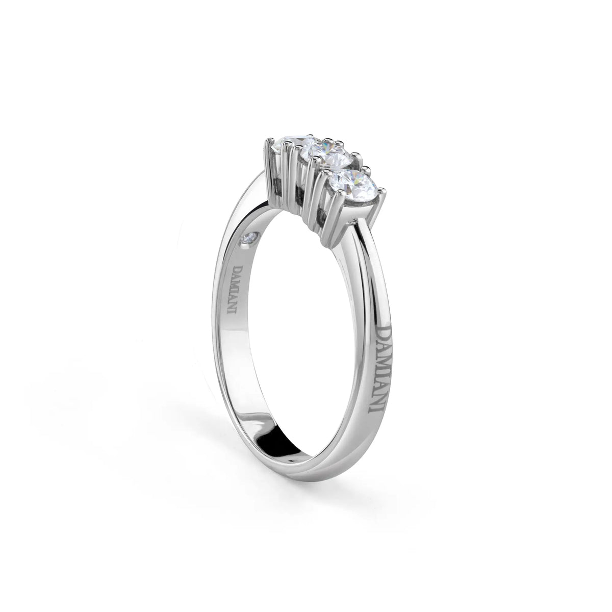 Damiani Trilogy Luce Ring in White Gold and Diamonds ct 0.60 G