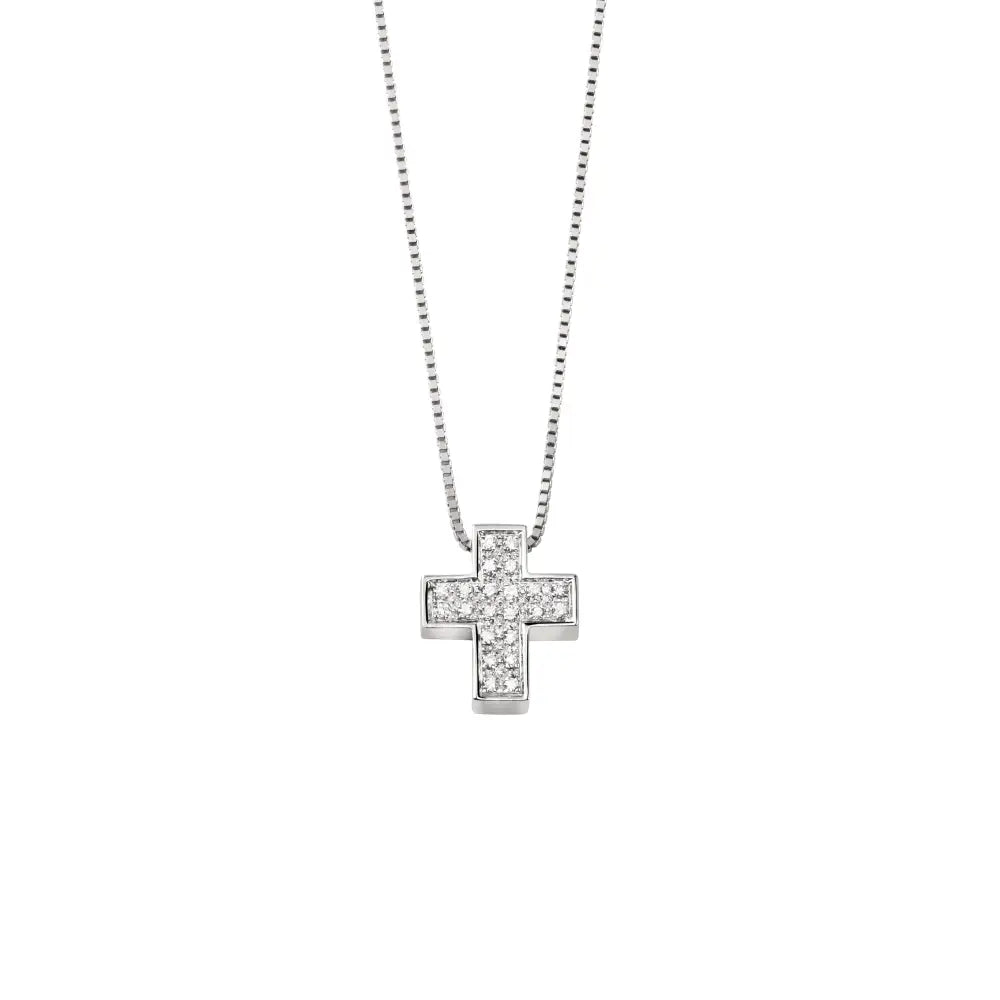  Salvini I Segni Heart Necklace in White Gold and Diamonds