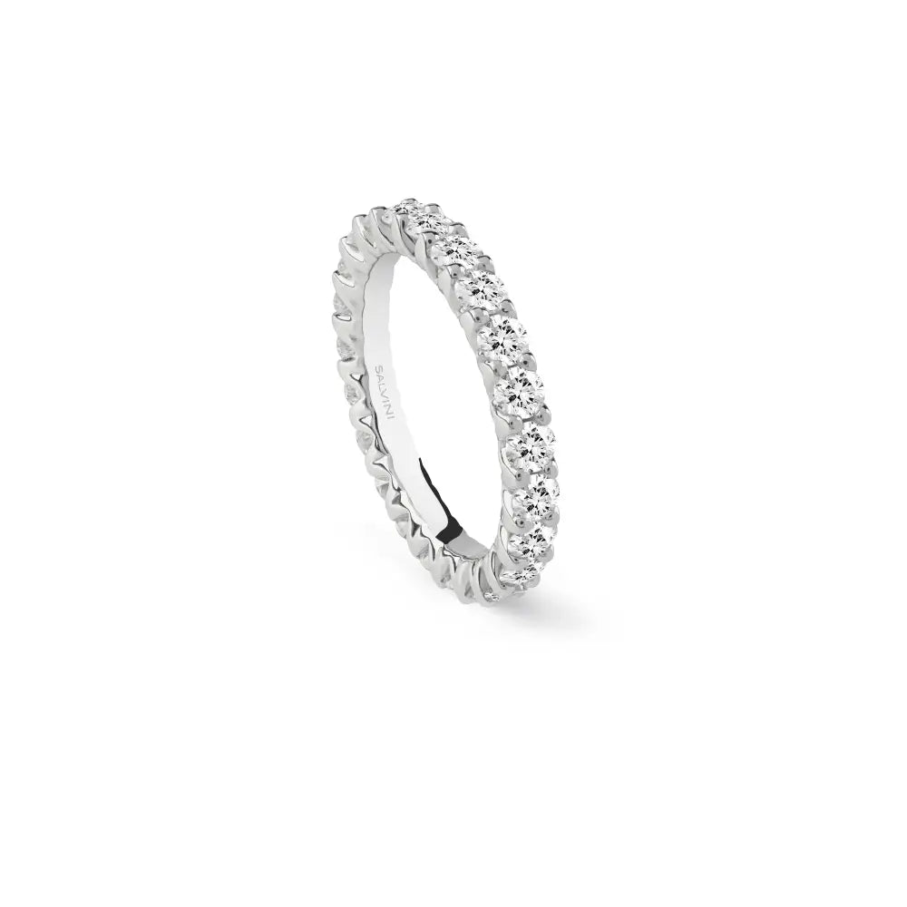 Salvini Anello Fedina Eternity Virginia Oro Bianco Diamanti ct 2 00 Maiocchi