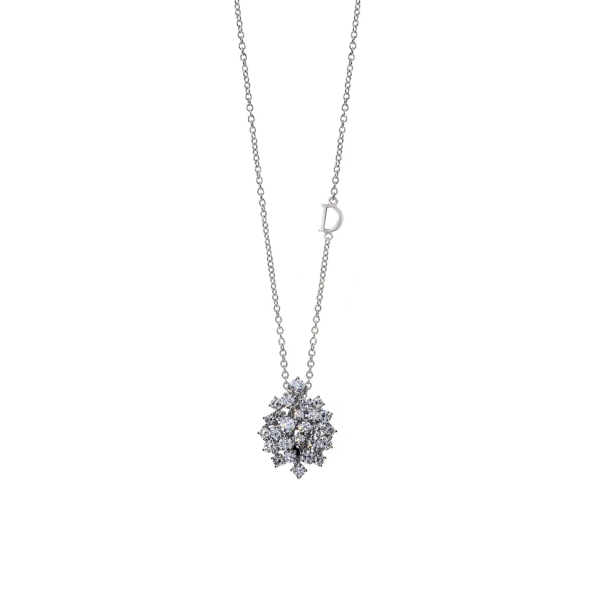 Damiani Mimosa Necklace in White Gold and Diamonds