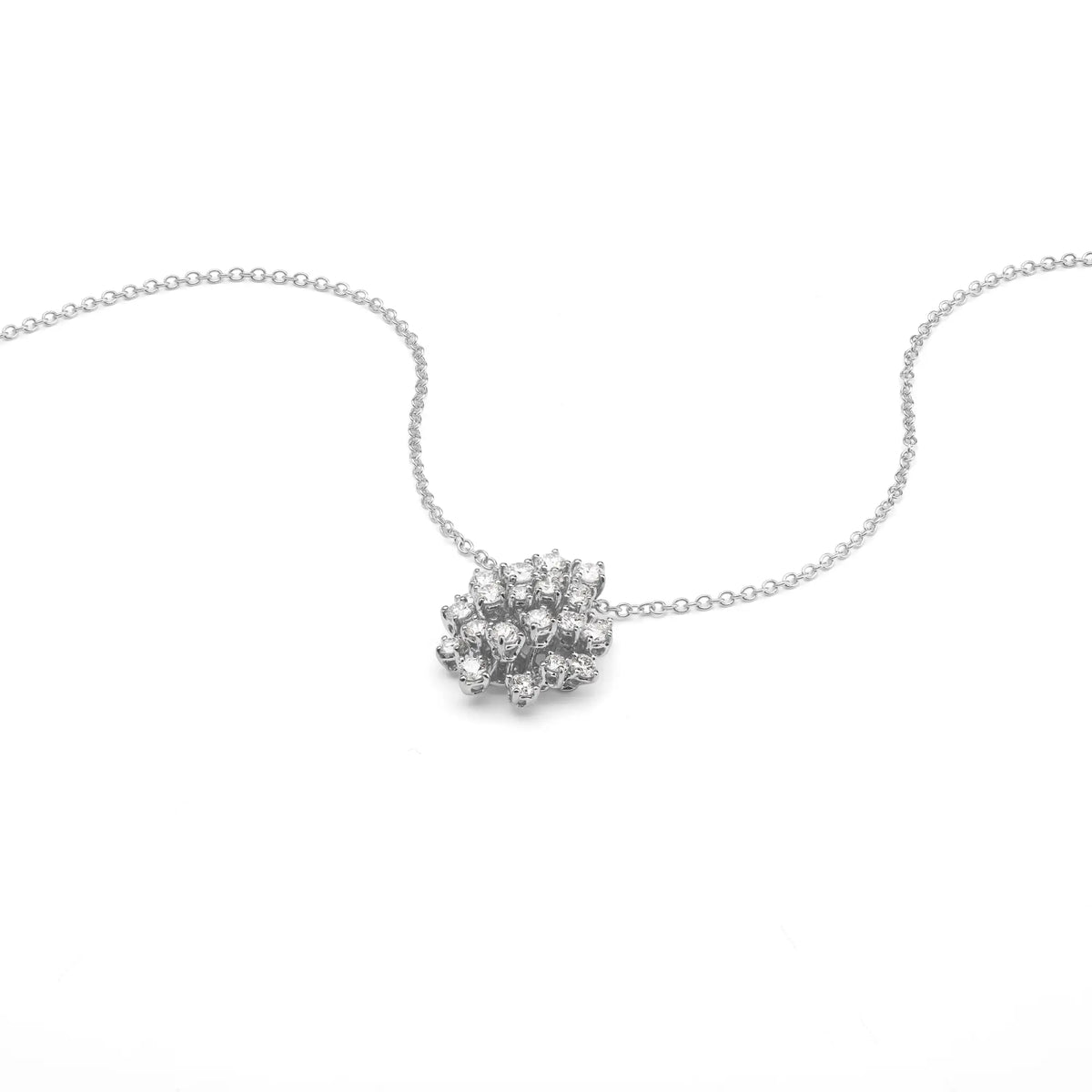 Damiani Mimosa Necklace in White Gold and Diamonds