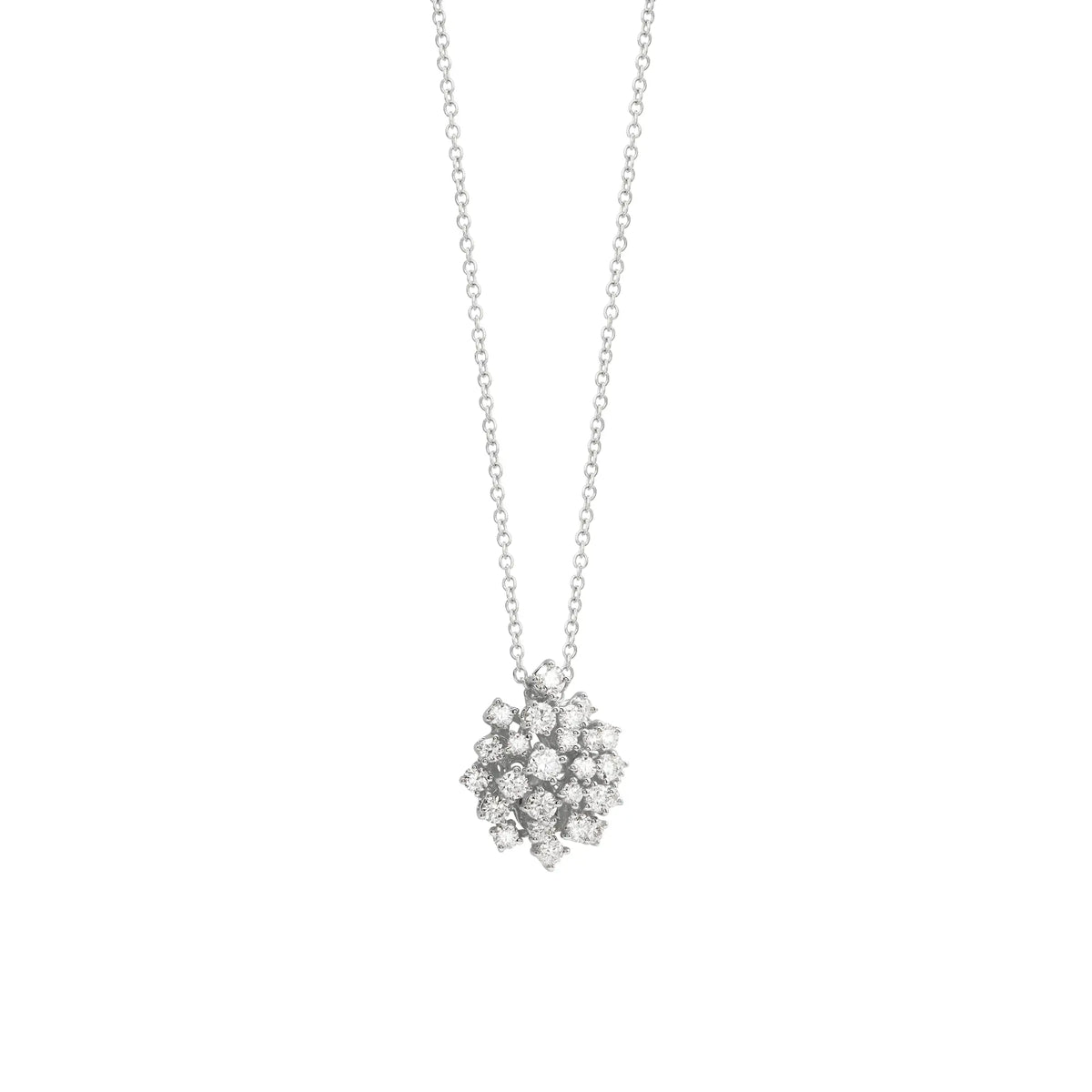 Damiani Mimosa Necklace in White Gold and Diamonds
