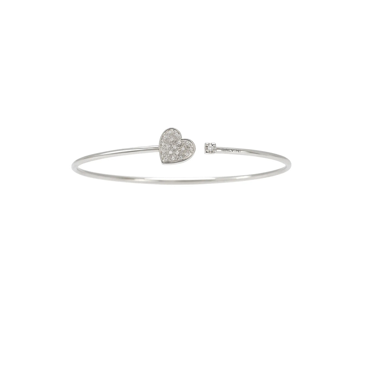 Salvini I Segni Heart Bracelet in White Gold and Diamonds