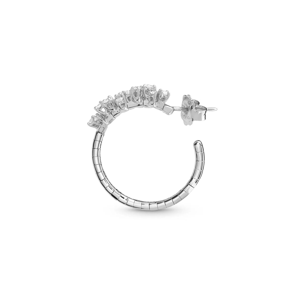 Damiani Mimosa Earrings in White Gold and Diamonds