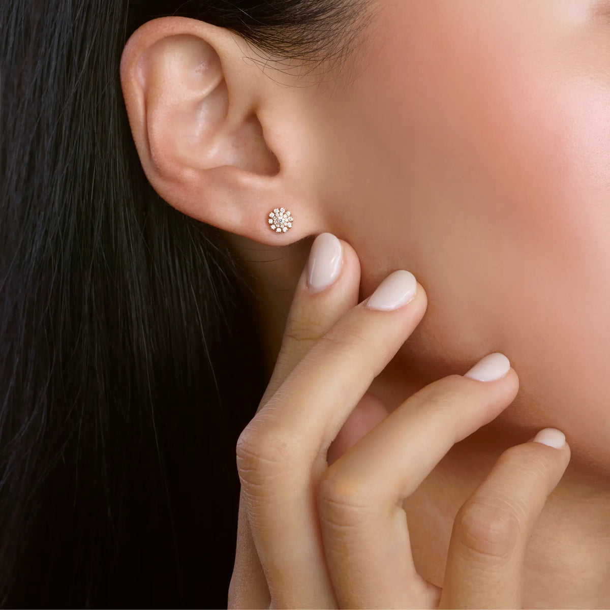 Damiani Orecchini Margherita Oro Rosa e Diamanti