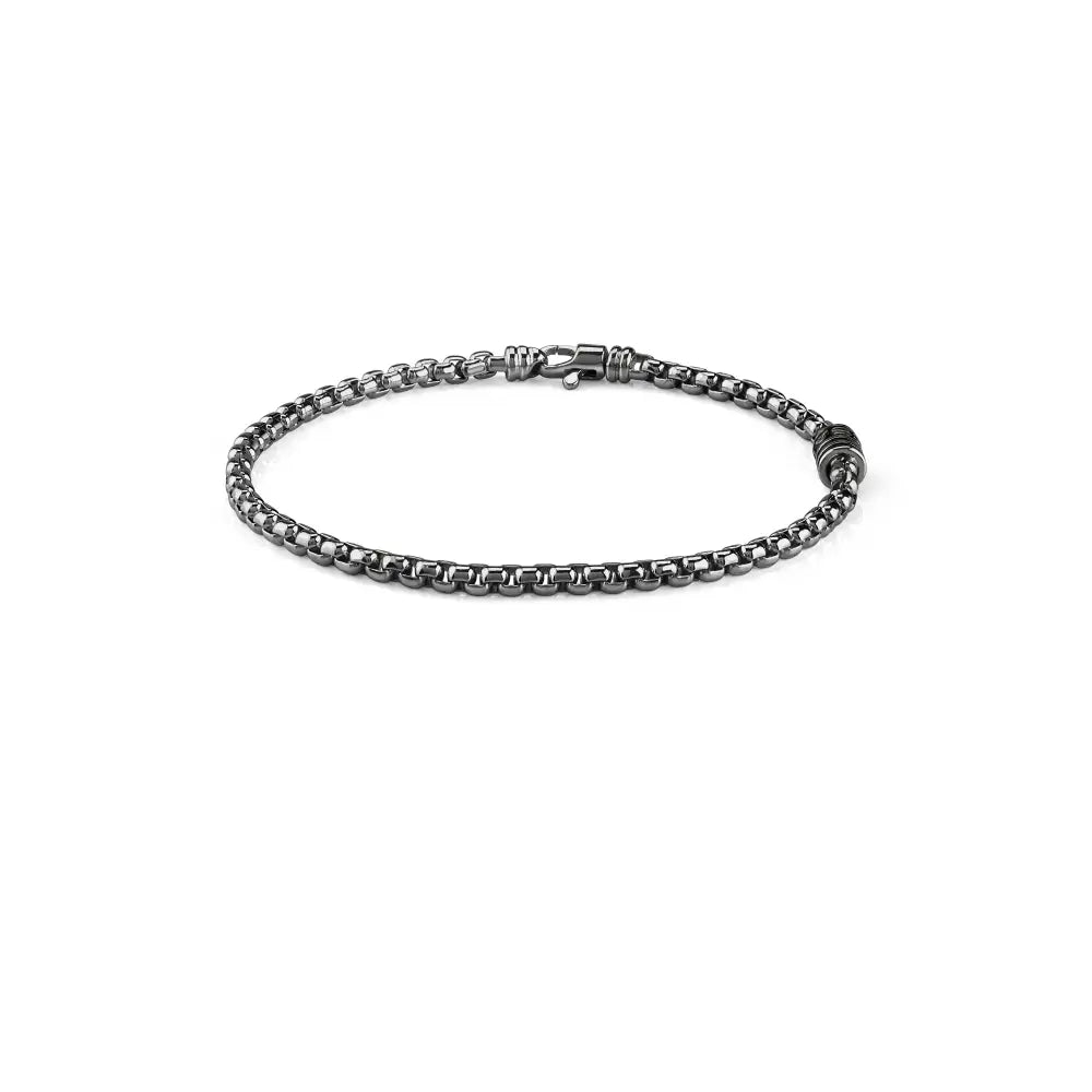 Salvini Funky Burnished Silver Bracelet 21.5 cm