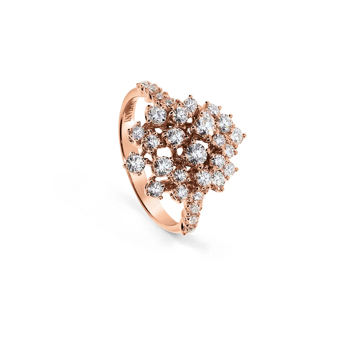 Damiani Anello Mimosa in Oro Rosa Diamanti