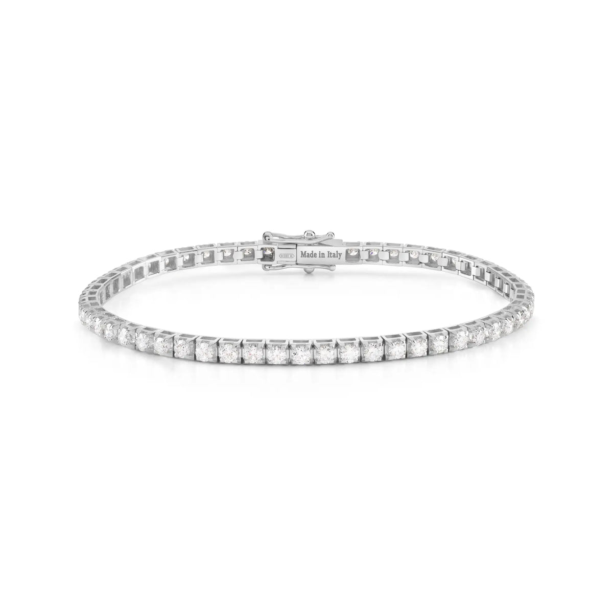 Damiani Light Tennis Bracelet in White Gold with Diamonds 2.52 ct