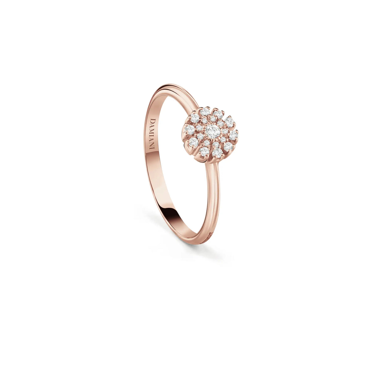 Damiani Anello Margherita in Oro Rosa e Diamanti