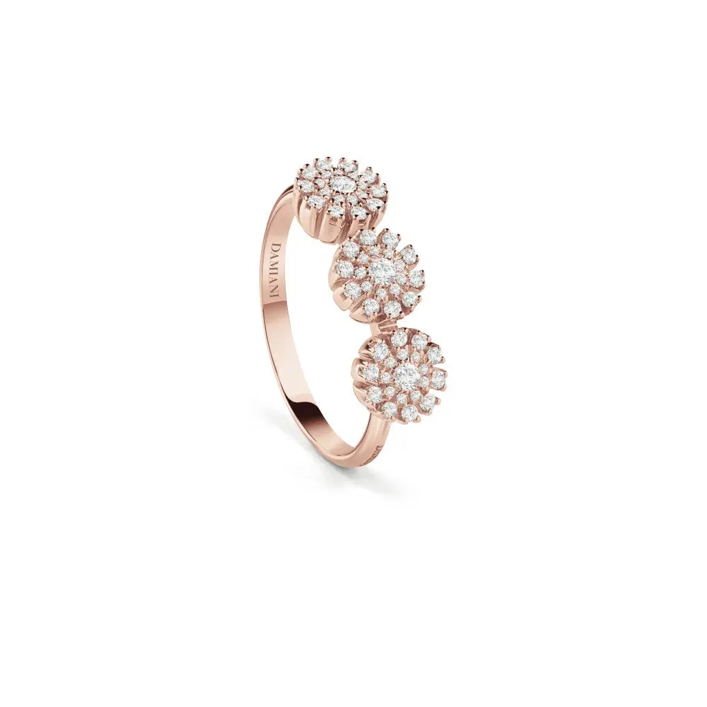 Damiani Anello Margherita Trilogy in Oro Rosa e Diamanti