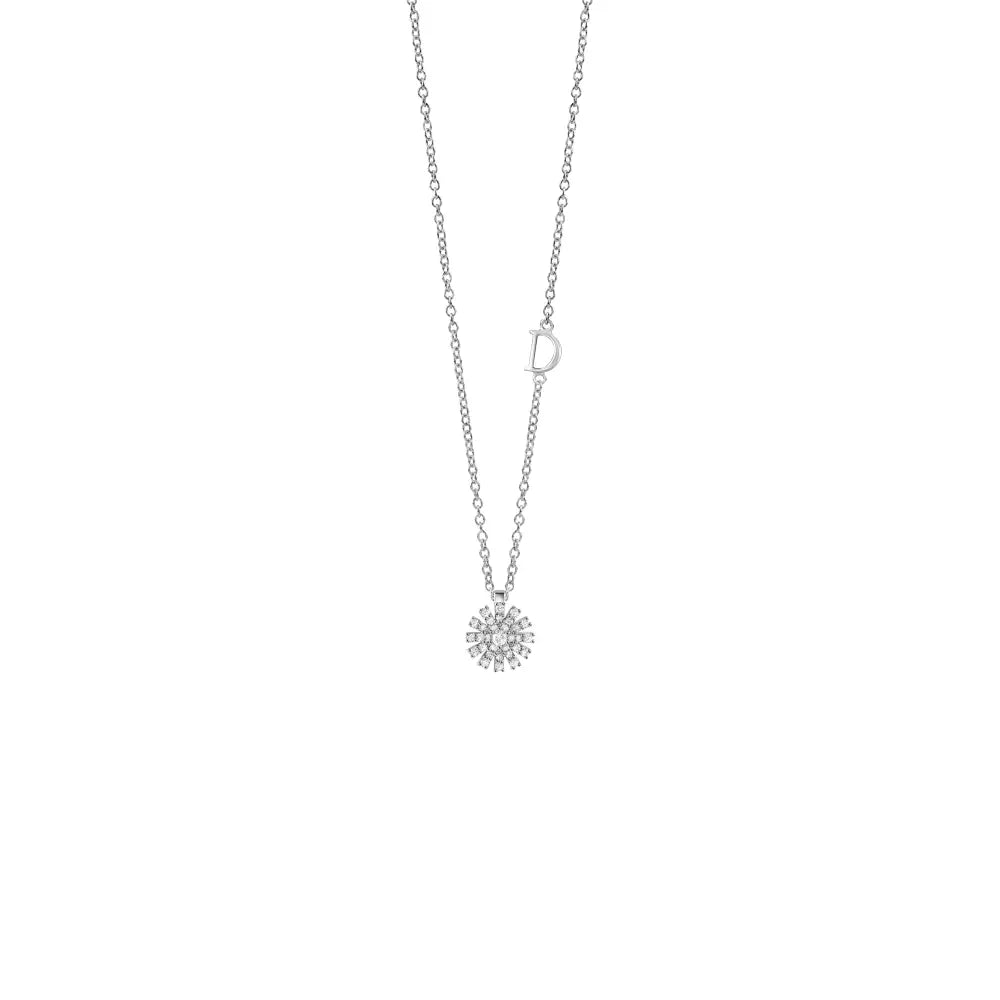 Damiani Margherita Necklace in White Gold with Diamonds