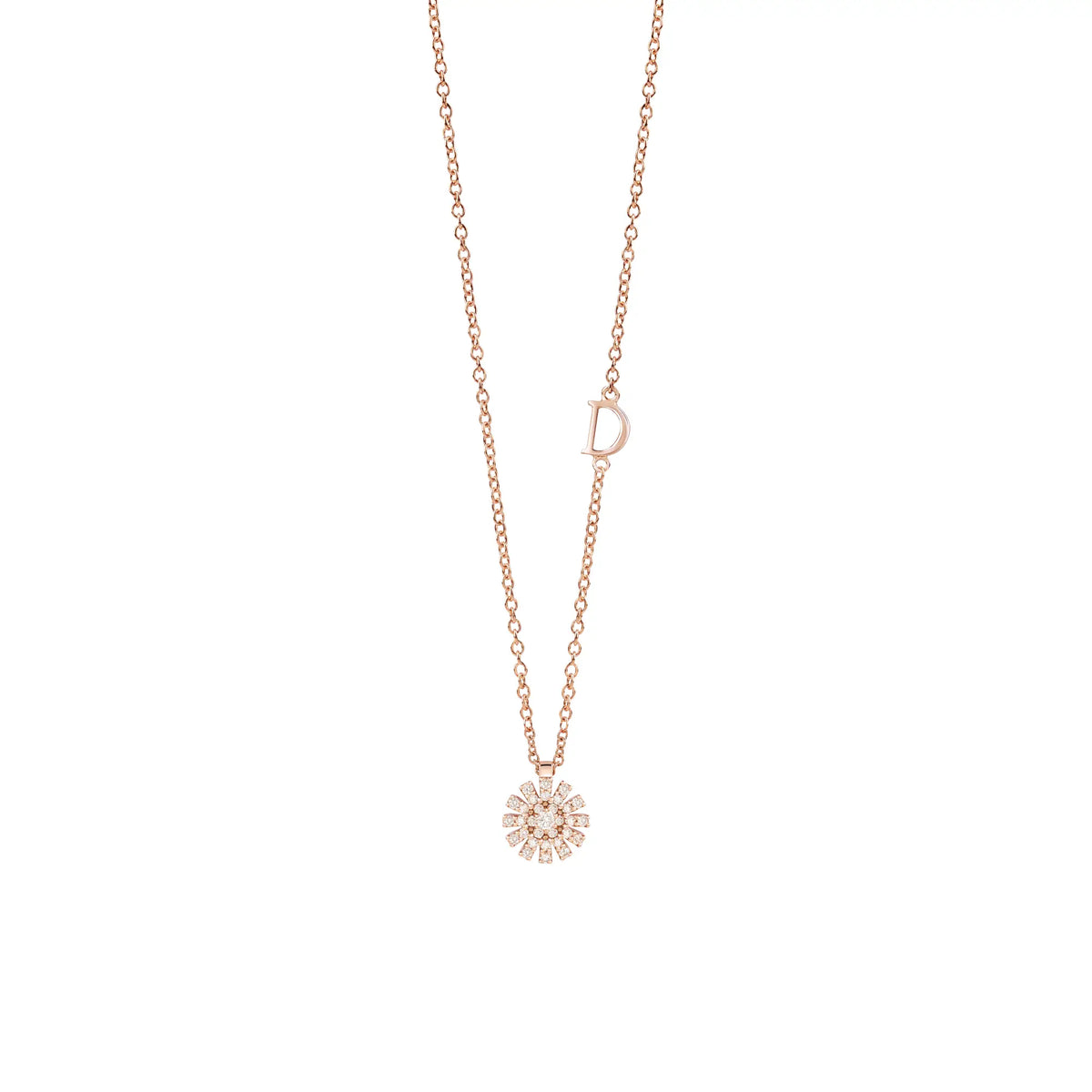 Damiani Collana Margherita in Oro Rosa e Diamanti
