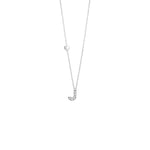 Salvini Necklace Be Happy Letters in White Gold and Diamonds