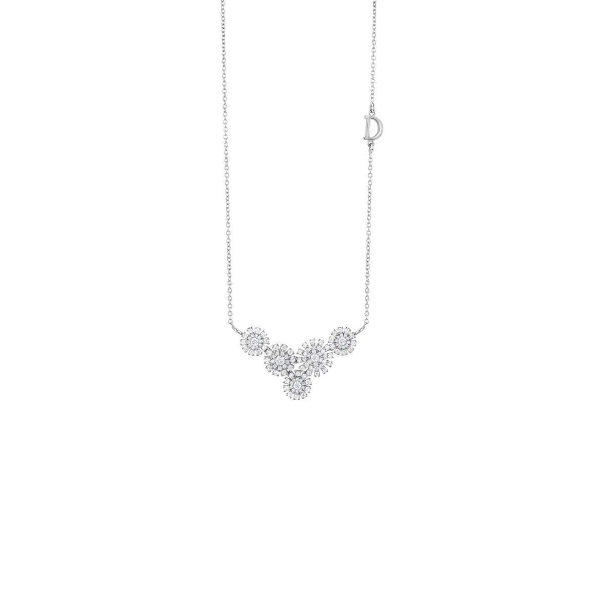 Damiani Margherita Necklace in White Gold with Diamonds