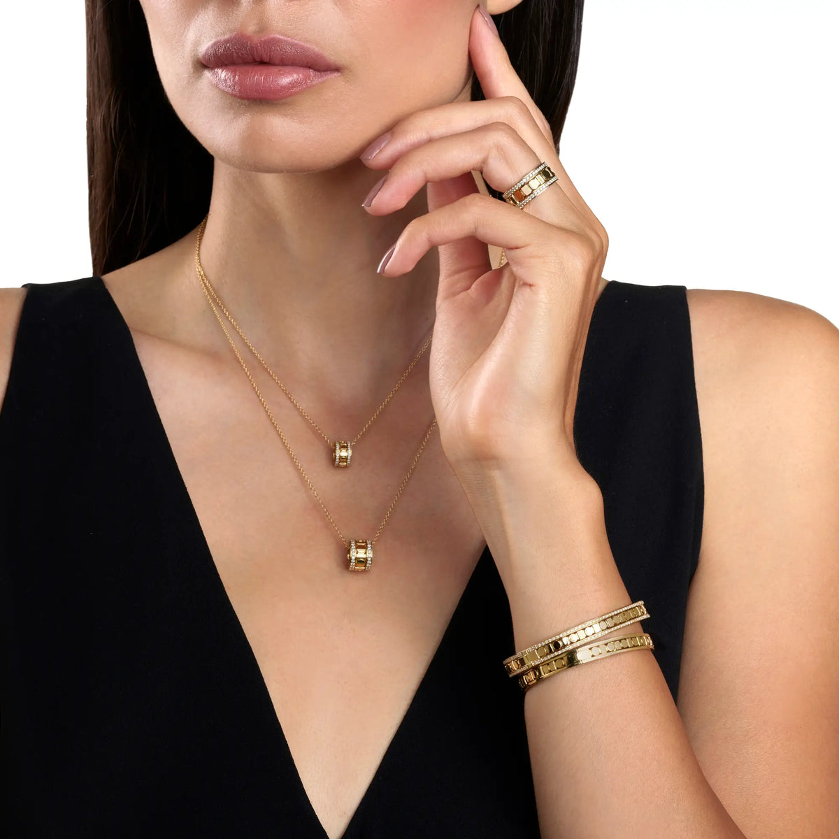 Damiani Collana Belle Epoque Reel Oro Giallo e Diamanti