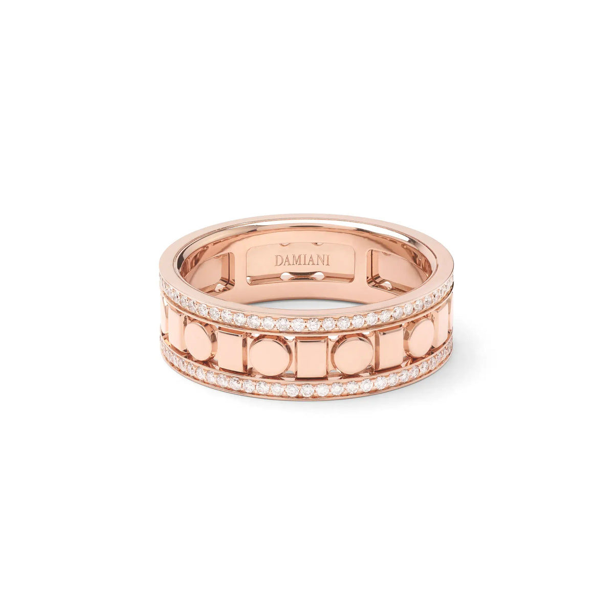  Damiani Belle Epoque Reel Ring in White Gold and Diamonds