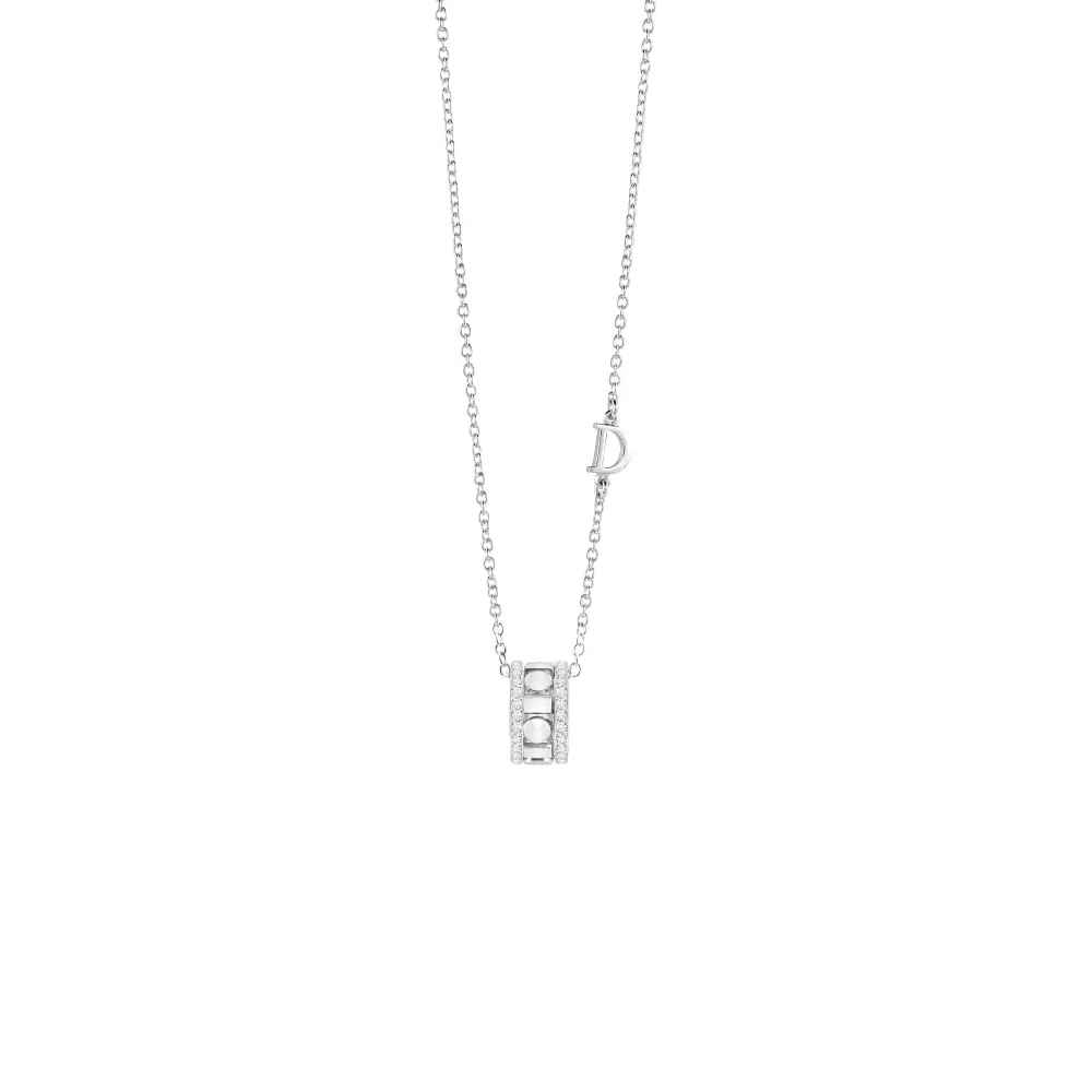  Damiani Belle Epoque Reel Necklace in White Gold and Diamonds