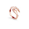  Salvini Rose Gold EVA Ring with Diamonds and Red Hybrid Ceramic